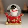 Souvenir Polystone Water Ball "New Year's train and sled" set of 4 pcs 24.7x4.5x6 cm