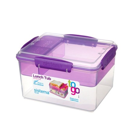 Sistema to-go container, two-level, with separators, 2.3 l, color mix-5