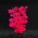 Silicone Aquarium plant, glowing in the dark, 6.5 x 18 cm, red