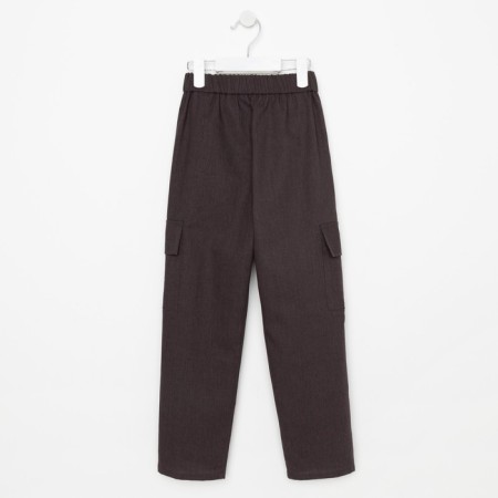 Pants for the boy Minaku: Casual Collection color gray, height 158 ​​cm-7
