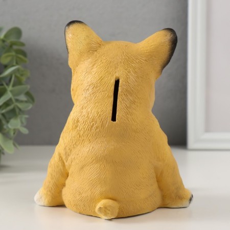 The piggy bank "Bulldozh is small" height 14 cm, width 12 cm, length 12.5 cm-3