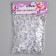Plastic sores are decorative, set of 100 pcs., Size 1 pc. - 2 × 2 cm, the color is transparent