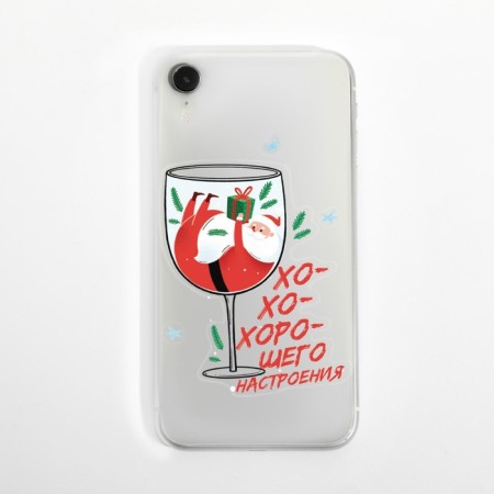 Stickers on the phone "Santa", 8 x 14 cm, New Year-1