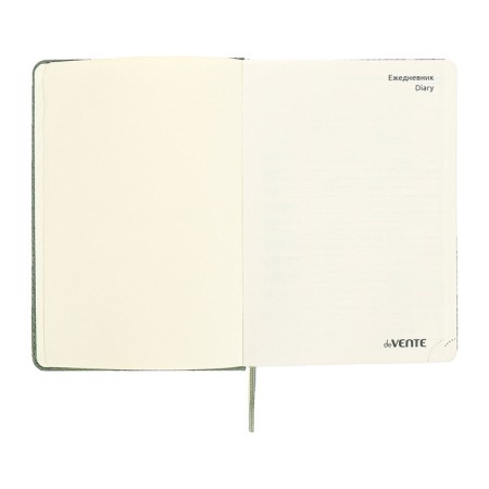 Gift Davente.clair: Diaoon Lowed A5 136 sheets, hard cover, block 70, green + ballpoint pen-6