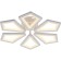 Ceiling light ESCADA, 10284/6LED. 1x65W, LED, 6040LM, 3000/4000/6500K, 470x470x85 mm, white color