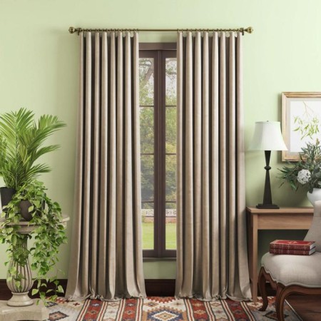 Set of curtains "Replic", size 2x240x270 cm, beige color