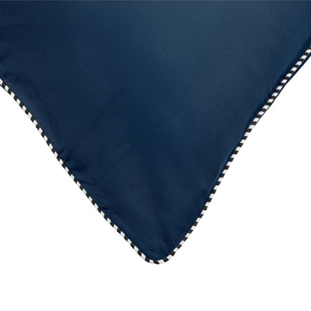 Essential pillowcase set, size 70x70 cm, 2 pcs, dark blue color-3