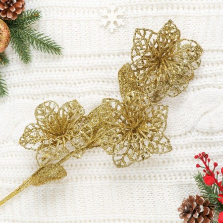 Artificial flowers "lily shine" 60x10 cm, gold