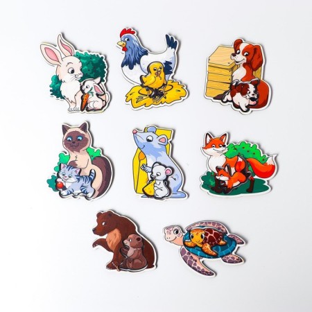 Puzzles logical "Mom and cubs"-4