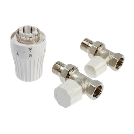 The thermostatic OGINT set, for the radiator, 3B1, straight, 1/2 ", PN10, M30x1.5, 6-28 ° C-1