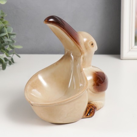 Souvenir ceramics stand "Pelican" 20x12x21 cm-1