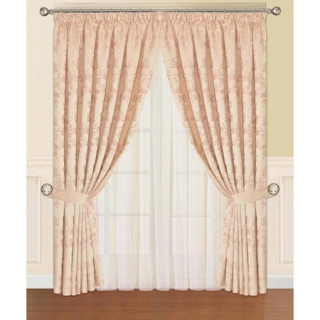 Curtains "Castoria", size 260x300 cm - 2 pcs, pink color