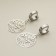 Earrings "The most beautiful", 4 x 1.5 cm