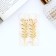 Invisibility for hair "Liberty" (set 2 pcs) leaflets, 7.3 cm, gold