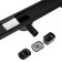 TIM BAD557002BK, 70 x 700 mm, tiles, siphon with a rotation angle of 360 °, black-matte