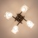Ceiling Citilux Cutilux CL111141, 42.5x42.5x24.5 cm, 4x75W, E27, Black Color Black