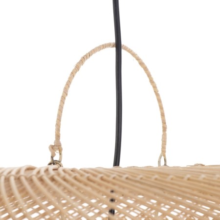 Ceiling light from rattan "Balance" 1x120W, E27, 80x80x35 cm-5
