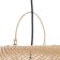 Ceiling light from rattan "Balance" 1x120W, E27, 80x80x35 cm