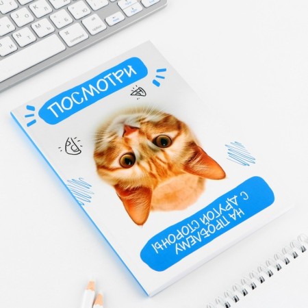 Diary A5, 80 l. Subtle cover "Cat"-4