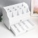 Casket wood for jewelry and cosmetics 2 drawers white 26x16.5x21.7 cm