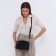 Bag Women's Cross-Bodi with a zipper, black color