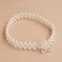 Picking for curtains "Star", pearls on elastic band, d = 4 cm, 2 × 43 cm, white color
