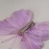 A butterfly for decor and floristry, on a clothespin, lilac, plastic, 1 pc., 9 cm