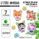 Diamond mosaic-sticker "Cute Beasts"