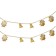 Beads for a Christmas tree 90 cm "drums" gold