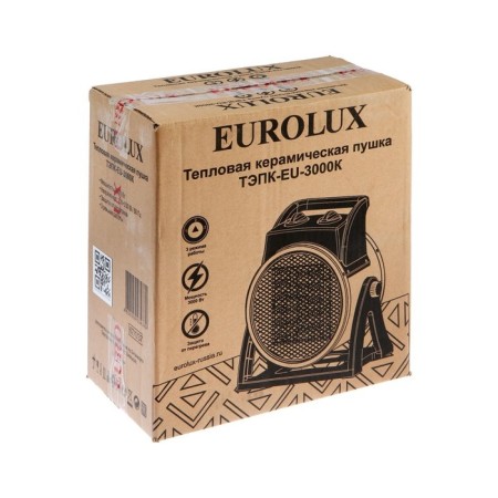 Thermal gun EuroLoux TEPK-EU-3000K, Electric, 220 V, 25/2000/3000 W, ceramics-6