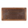 Wooden backgammon large, board game, 50 x 50 cm, crocodile, brown