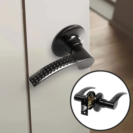 Latch 2101, empty, glossy black color