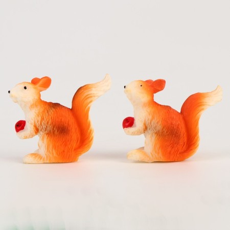 Miniature Puppet "Squirrel with an apple", set 2 pcs., Size 1 pc. - 5 × 4 cm-3