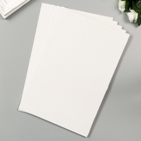 Foamiran "neon shine - white" 2 mm format A4 (set of 5 sheets)-3