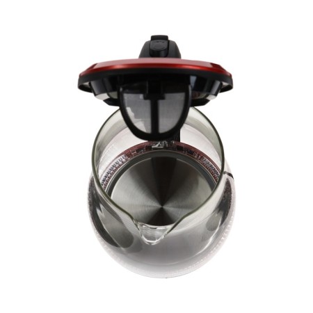 Electric kettle Energy E-204, 1.7 l, glass, 2200 watts, red-4