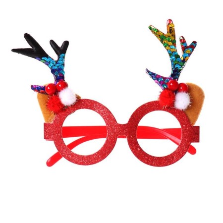 Carnival glasses "horns", color mix-3
