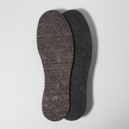 Insoles for shoes "Soft trace", insulated, universal, 36-46 rr, pair, brown color-1