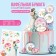 Waffle pictures edible "wedding" for cupcakes, Konfinetta cake, 1 sheet A5
