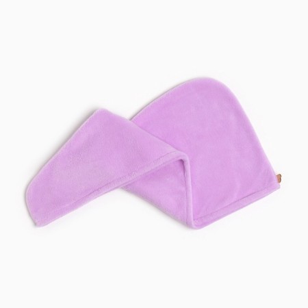 Little towel for drying hair Ethel color lilac, 65*25 cm, 100% p/e-2