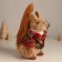 Decor "Squirrel in the winter coat" 21.5x13x12 cm