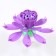 Candle for the cake musical "Tulip", spinning, purple, 14.5 × 6 cm