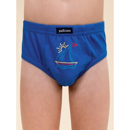Panties for boys, height 116 cm, blue, dark blue, 3 pcs-6
