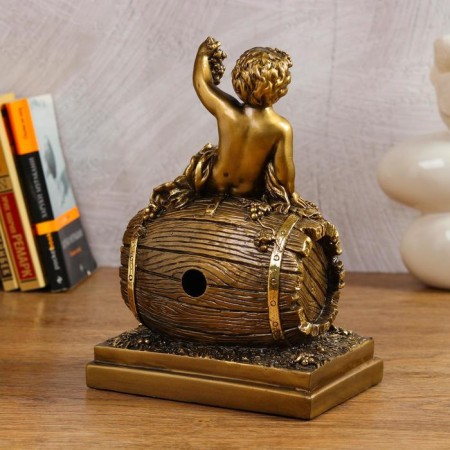 Table fireplace watches "Wine Barrel", 26 cm-2