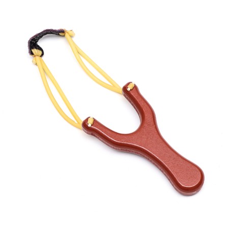 Wooden slingshot, double tourniquet, 14cm-1