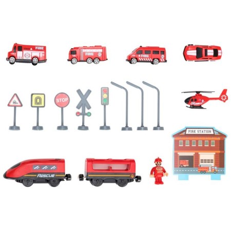 Railway for children "Service Service", 66 items, on batteries-6