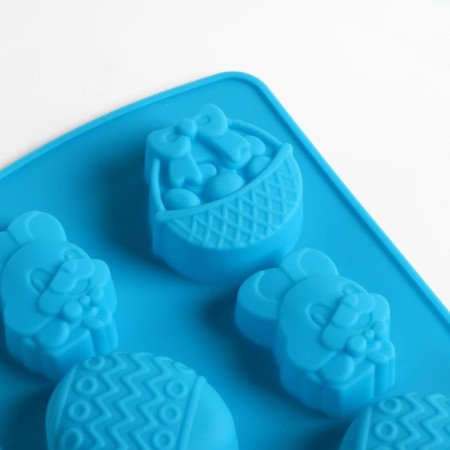Silicone form on Easter "Easter composition", blue-1