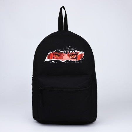 School Youth Backpack "Anime", 29x12x37, lightning department, n/pocket, black-1