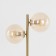 Lauren decorative lamp Citilux "Lauren" CL146823 15x52 cm, 2x40W, E14, brown color