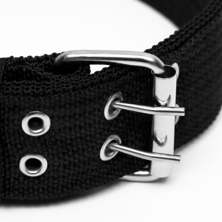 Four-layer collar with a swivel, 65 x 4 cm, Osh 54-60 cm, polyester, black-2