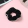 Hair elastic band "Orbit" classic edge, 10 cm, black and white